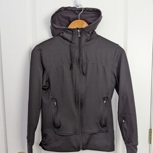 ALO YOGA CoolFit Full Zip Performance Hoodie - Black - XS